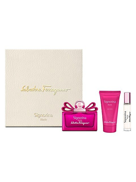 Salvatore Ferragamo Signorina Ribelle 3pc Set 100ml w/ 10ml EDP Women