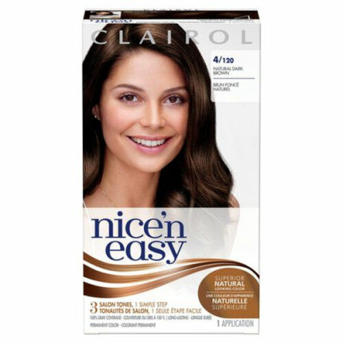 Clairol Nice'n Easy 4/120 Natural Dark Brown Permanent Hair Color (1 Application)