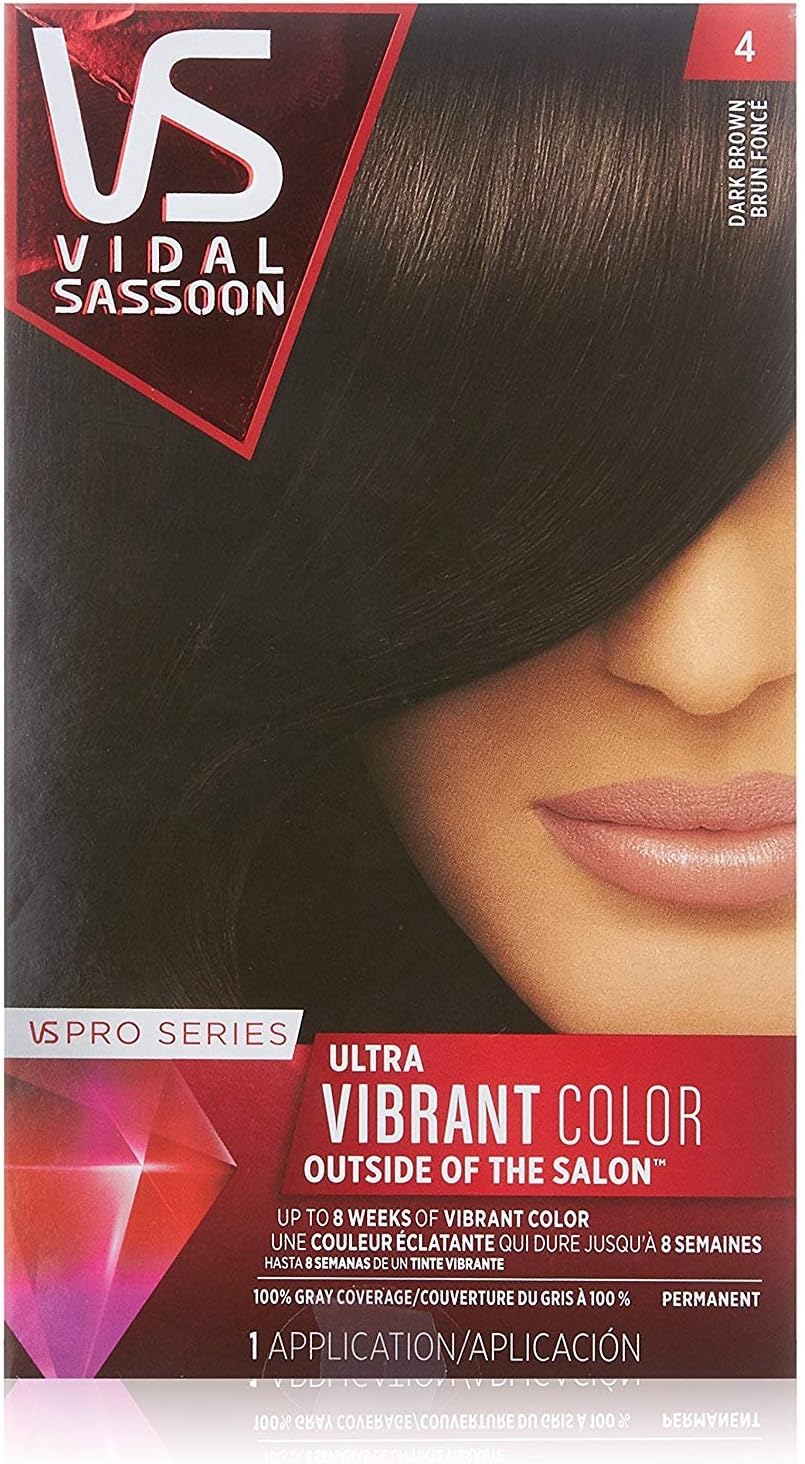 Vidal Sassoon Pro Series 4 Dark Brown Permanent Hair Color (1 Application)