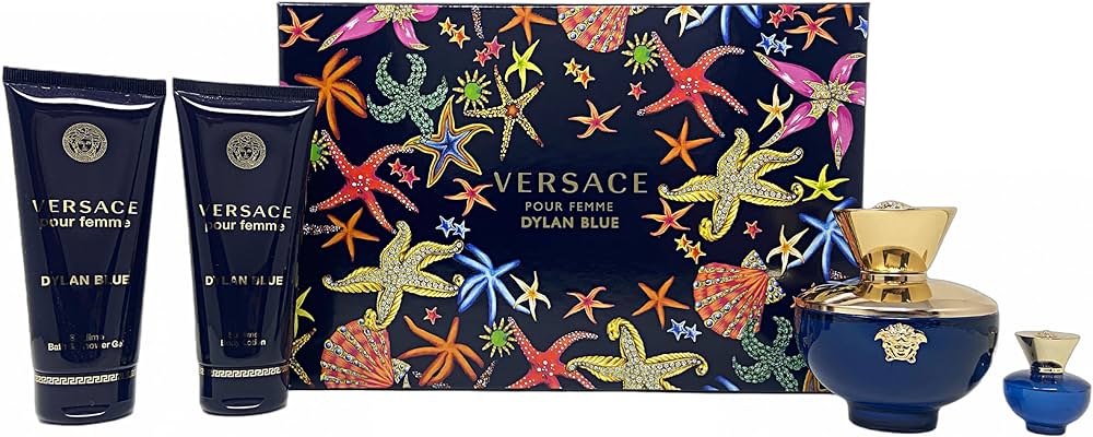 Versace Dylan Blue 4pc Set 100ml Edp Women