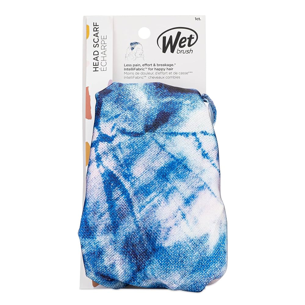 Wet Brush Head Scarf 1ct Ocean Tiedye