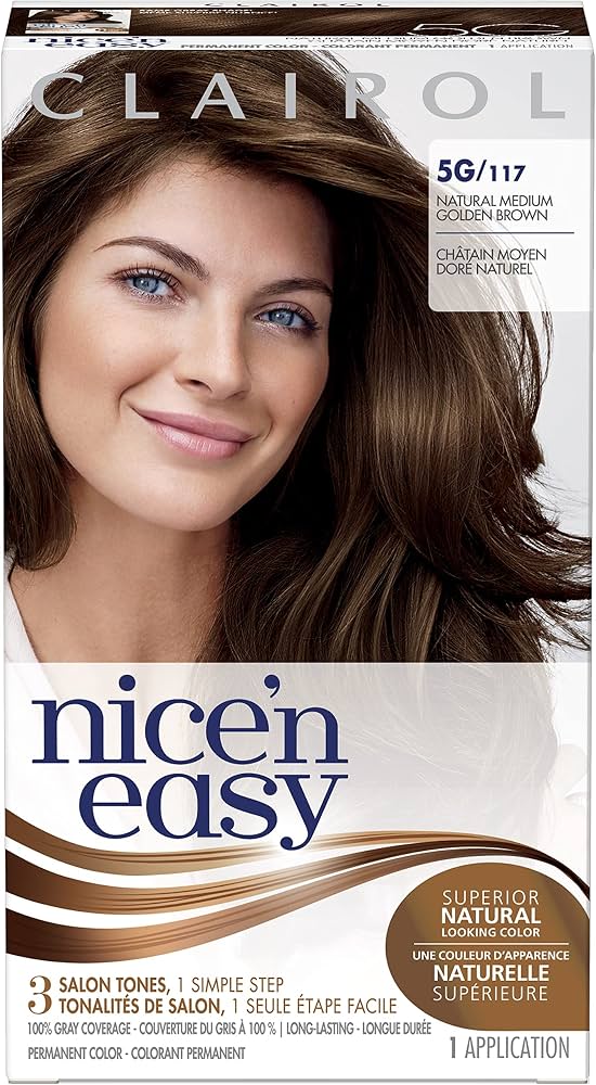 Clairol Nice'n Easy 5G/117 Natural Medium Golden Brown Permanent Hair Color (1 Application)