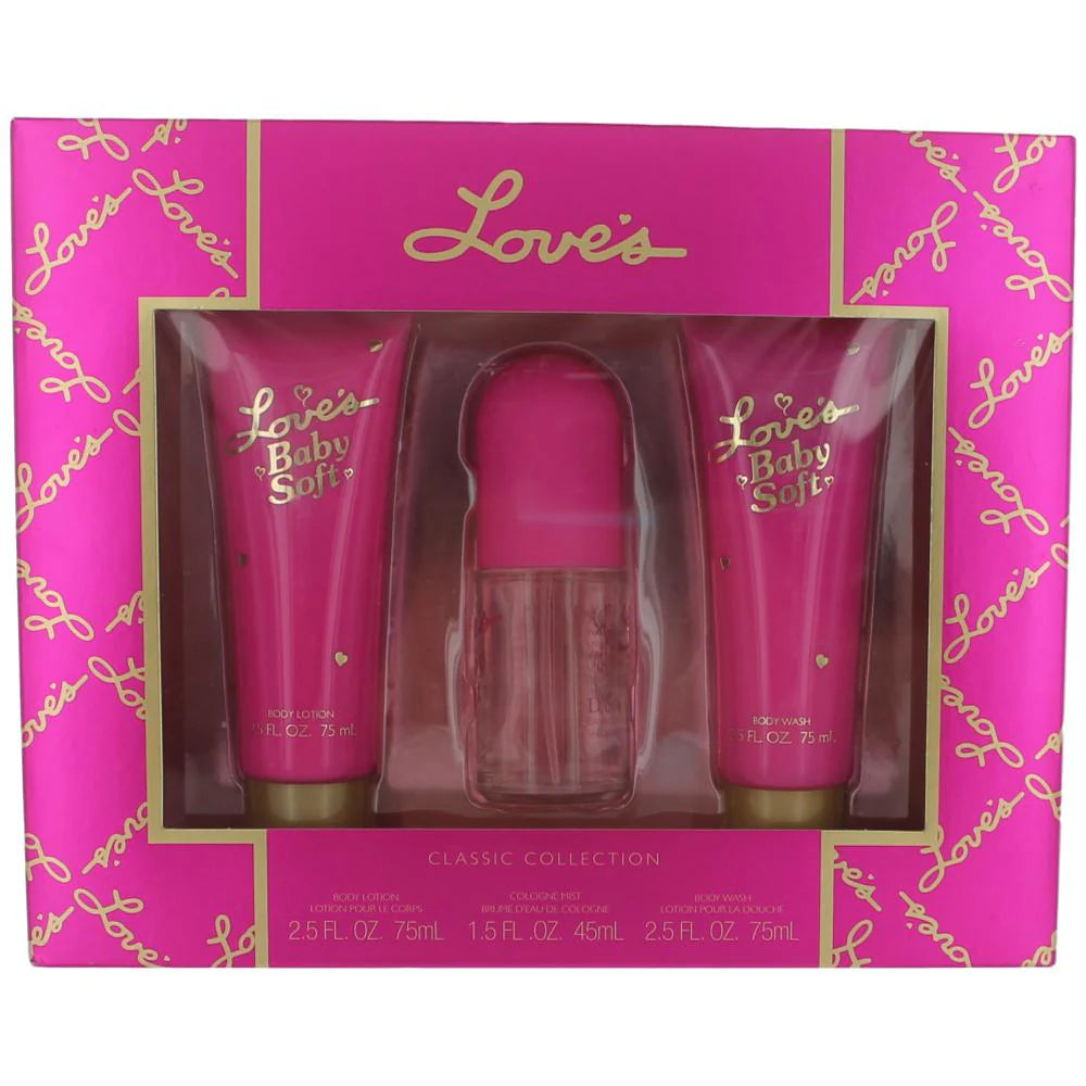 Love's Baby Soft Classic Collection 3pc Set 45ml Cologne Mist