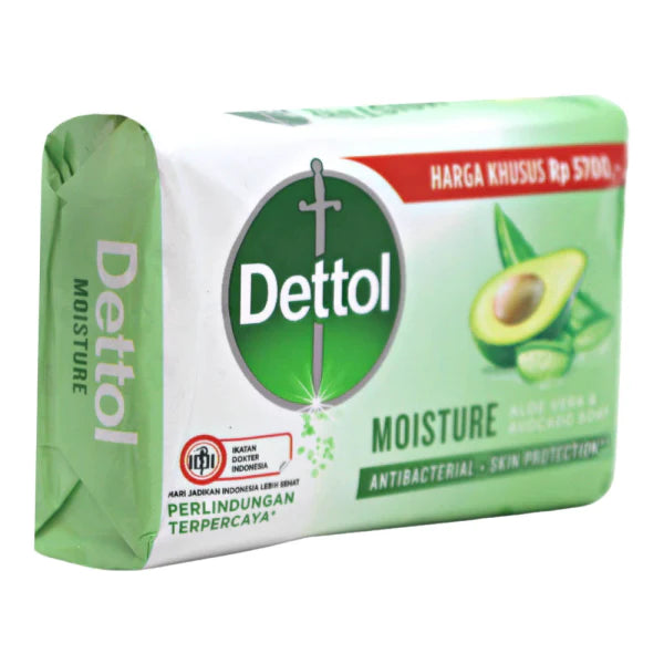 Dettol Moisture Aloe Vera & Avocado Antibacterial Soap 100g