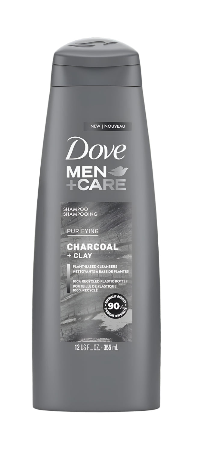 Dove Men Care Charcoal + Clay Purifying Shampoo 355ml