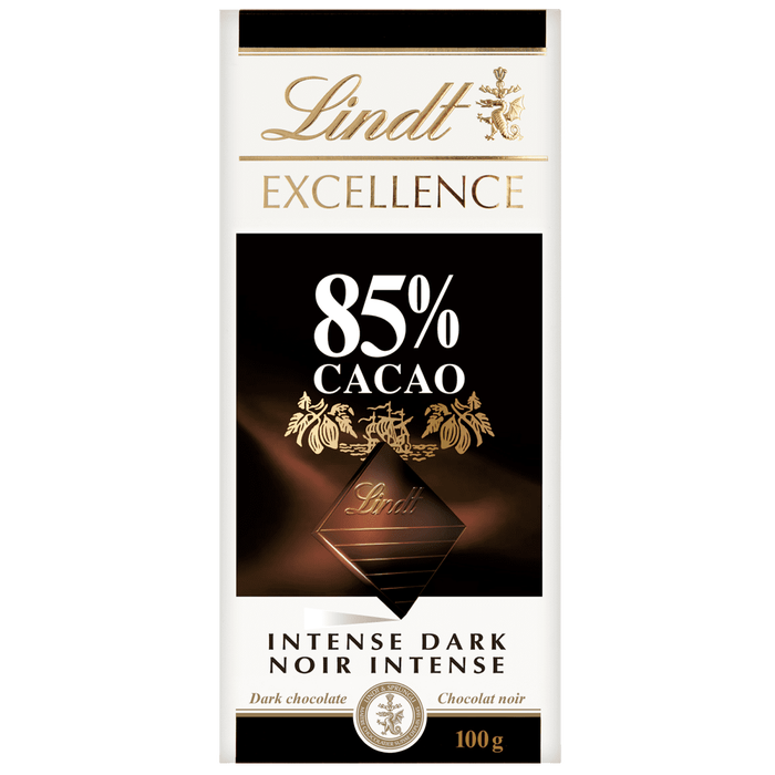 Lindt Excellence 85% Cacao Intense Dark Chocolate Bar 100g