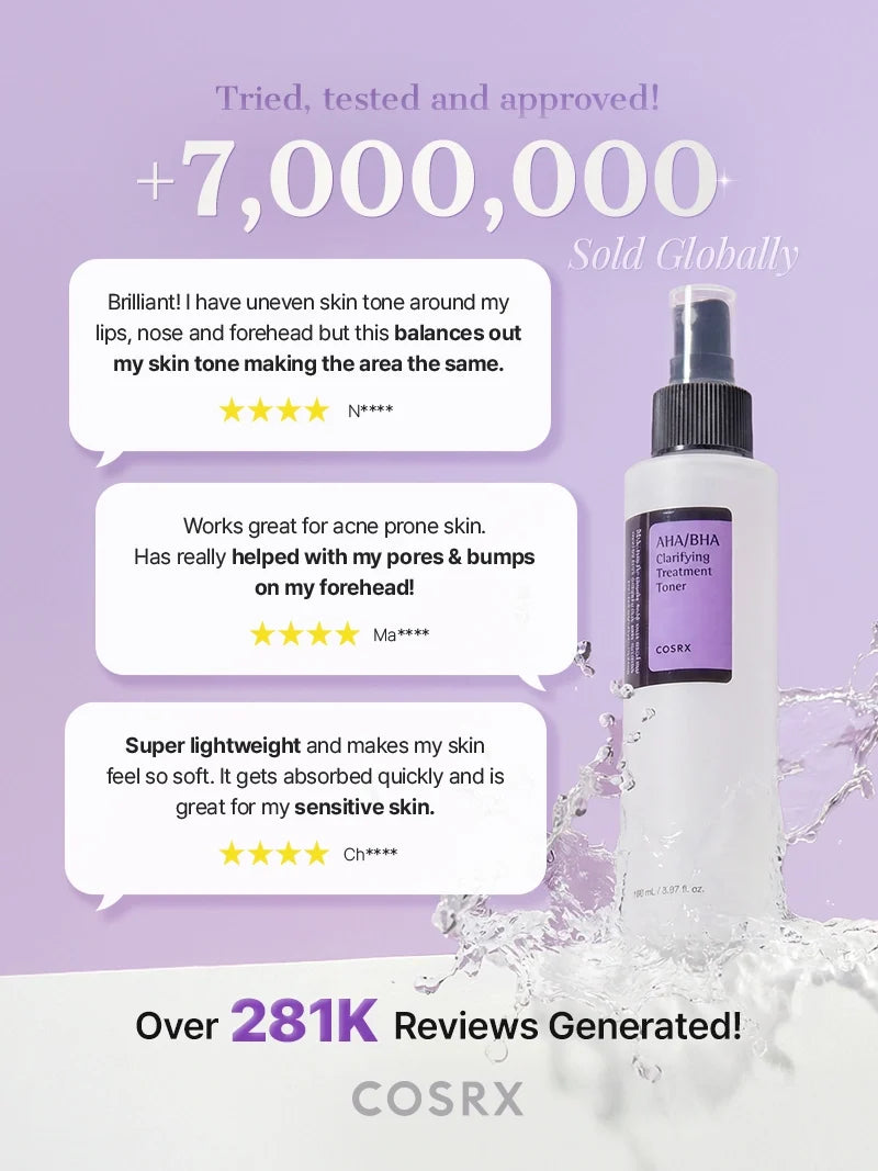 COSRX AHA/BHA Clarifying Toner 150ml