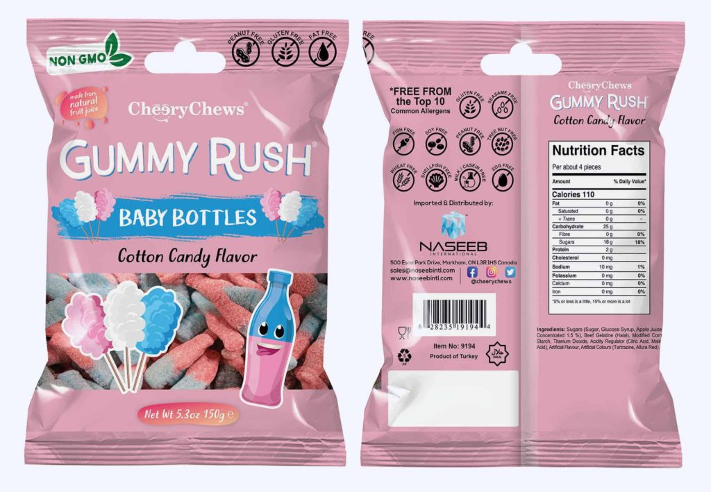 Gummy Rush 150g - Baby Bottles