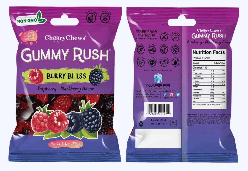 Gummy Rush 150g - Berry Bliss