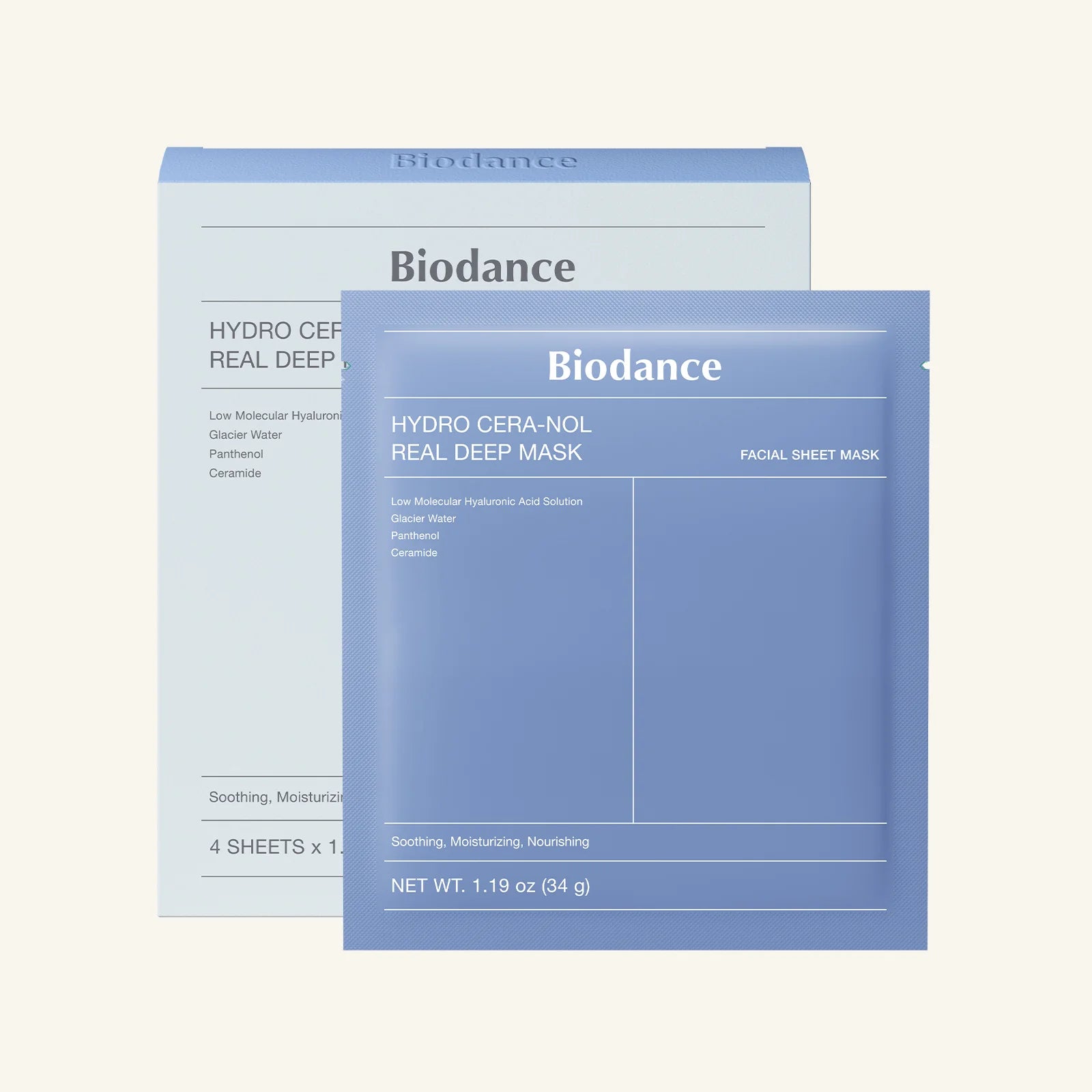 Biodance Cera-nol Real Deep Mask 4sheets x 1.19oz