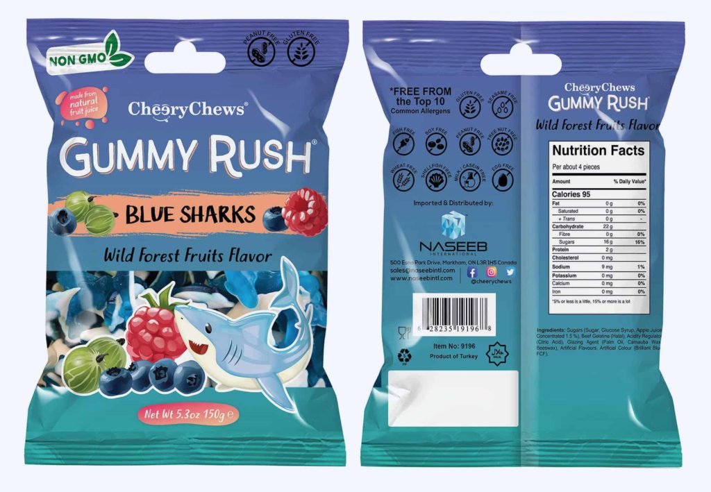 Gummy Rush 150g - Blue Sharks