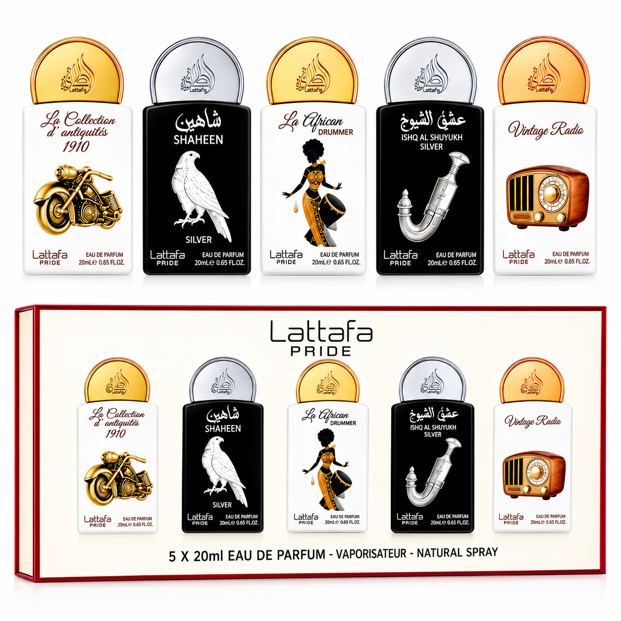 Lattafa Pride 5 × 20ml EDP Collection Gift Set No. 5