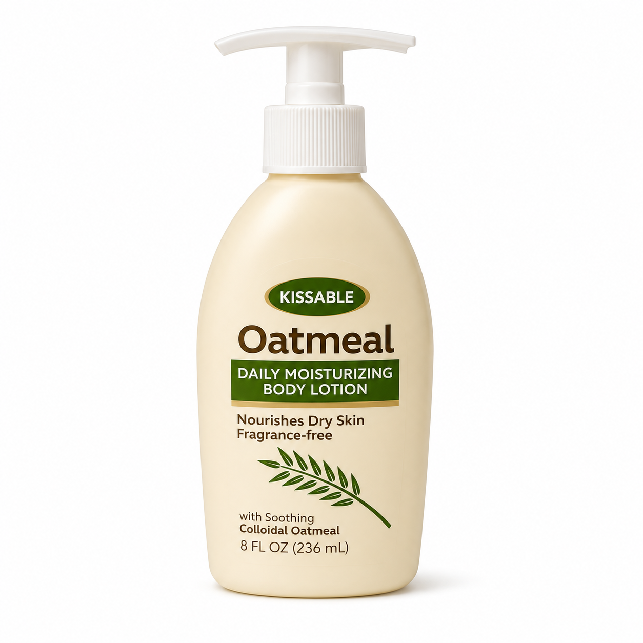 Kissable Oatmeal Daily Moisturizing Lotion – Fragrance Free 236ml