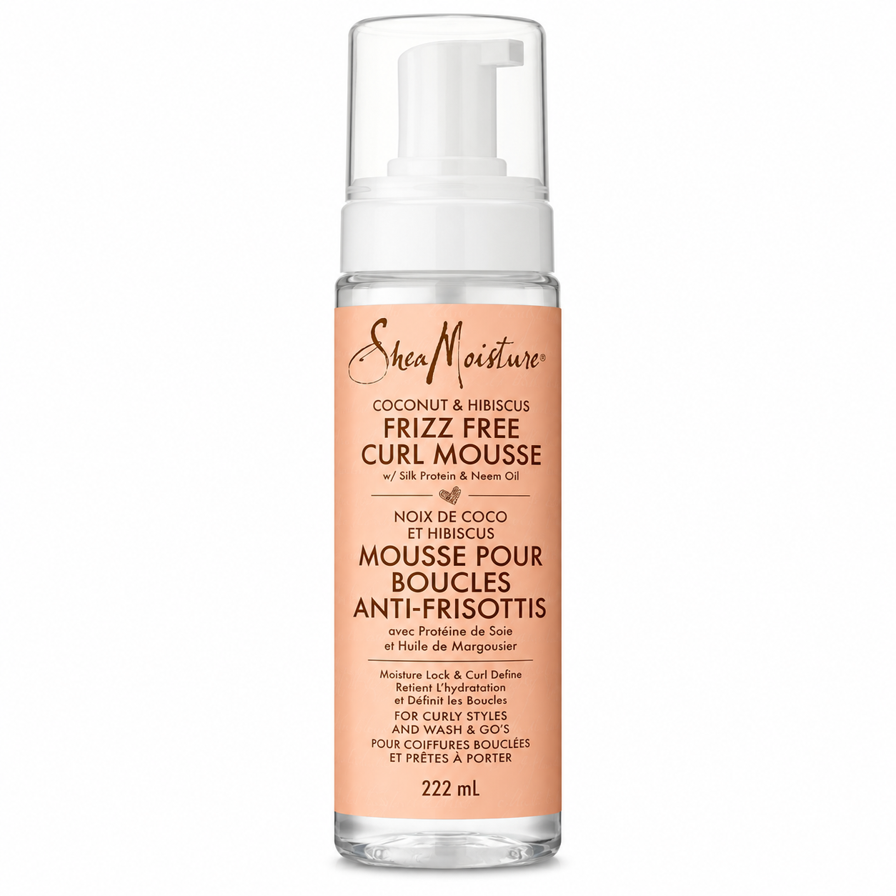 Shea Moisture Coconut & Hibiscus Frizz-Free Curl Mousse 222ml
