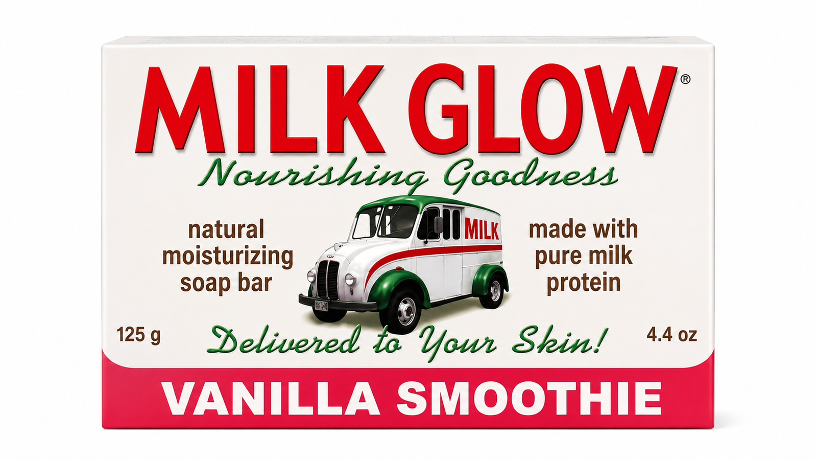 Milk Glow Vanilla Smoothie Natural Moisturizing Soap Bar 125g