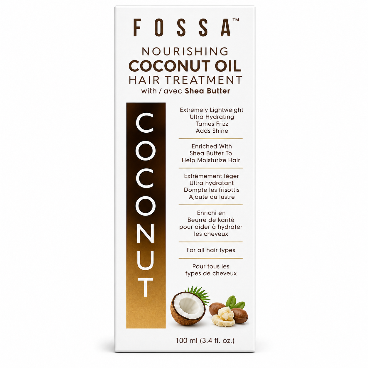 Fossa Nourishing Coconut Oil Hair Treatment with Shea Butter 100ml