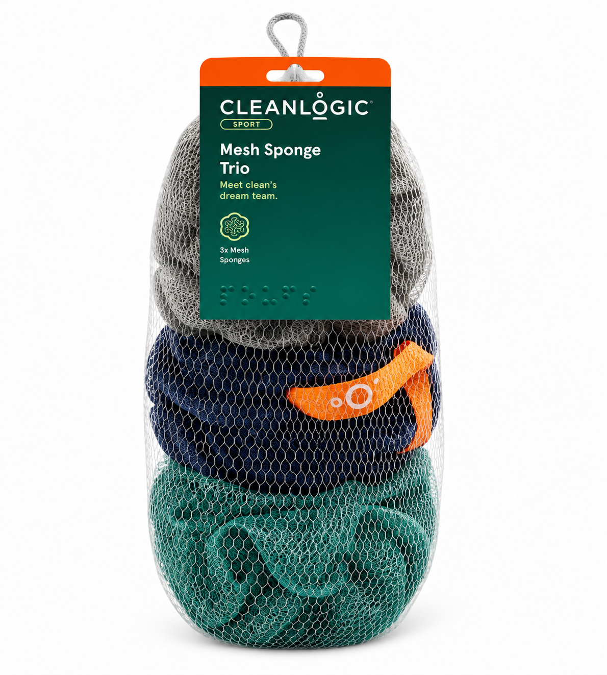 Cleanlogic Sport Mesh Sponge Trio