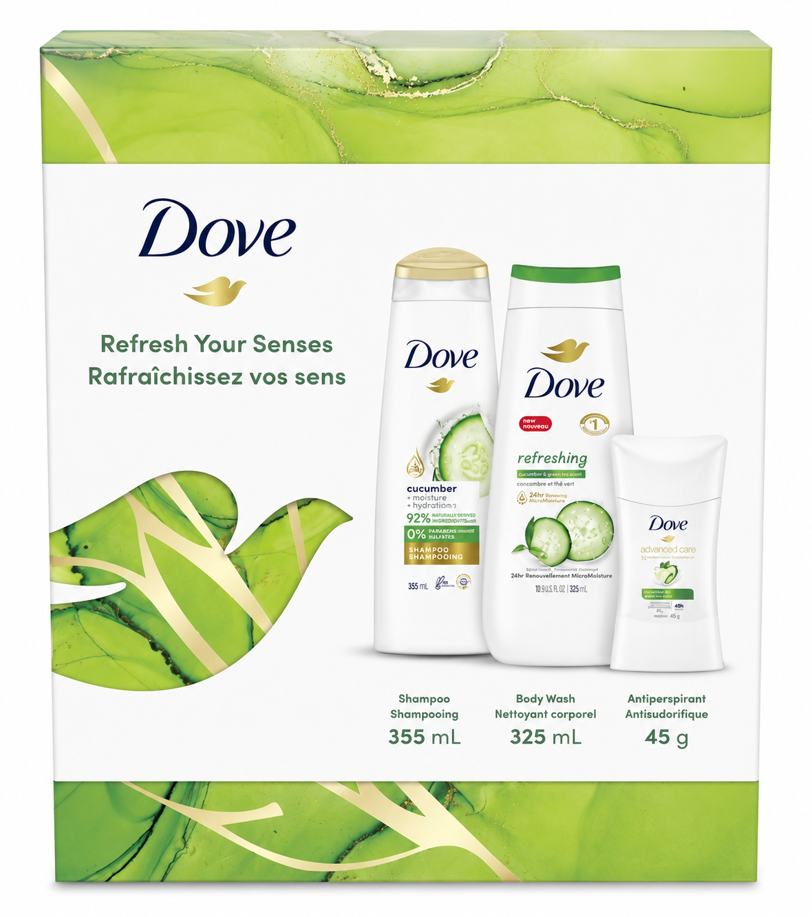 Dove Refresh Your Senses 3pcs Gift Set