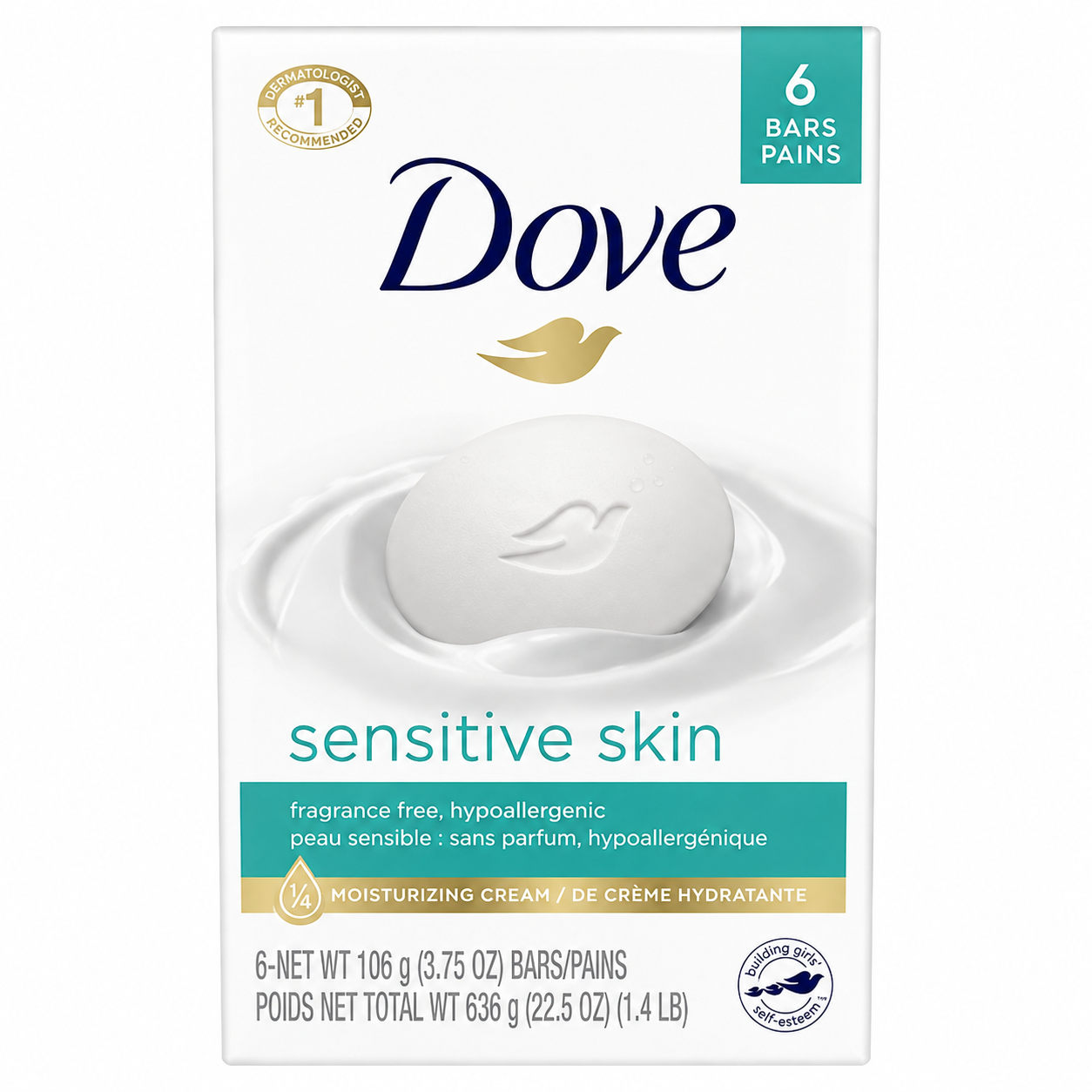 Dove Beauty Bars for Sensitive Skin 6pc x 106g