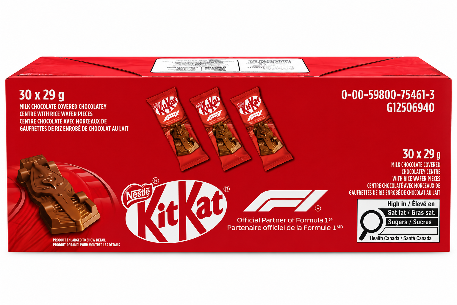 Nestlé KitKat Formula 1 Milk Chocolate Bars – 30 x 29g