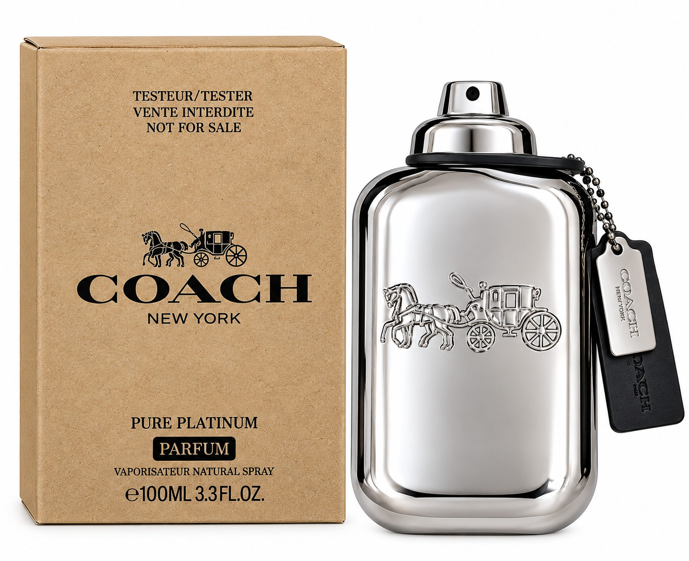 Coach New York Pure Platinum 100ml Parfum Men