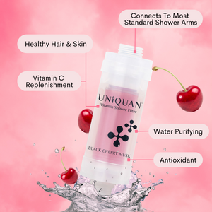 Uniquan Vitamin Shower Filter Black Cherry