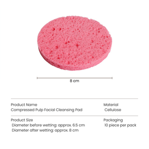 Compressed Cellulose Facial Sponge (10pcs) 3 Colors