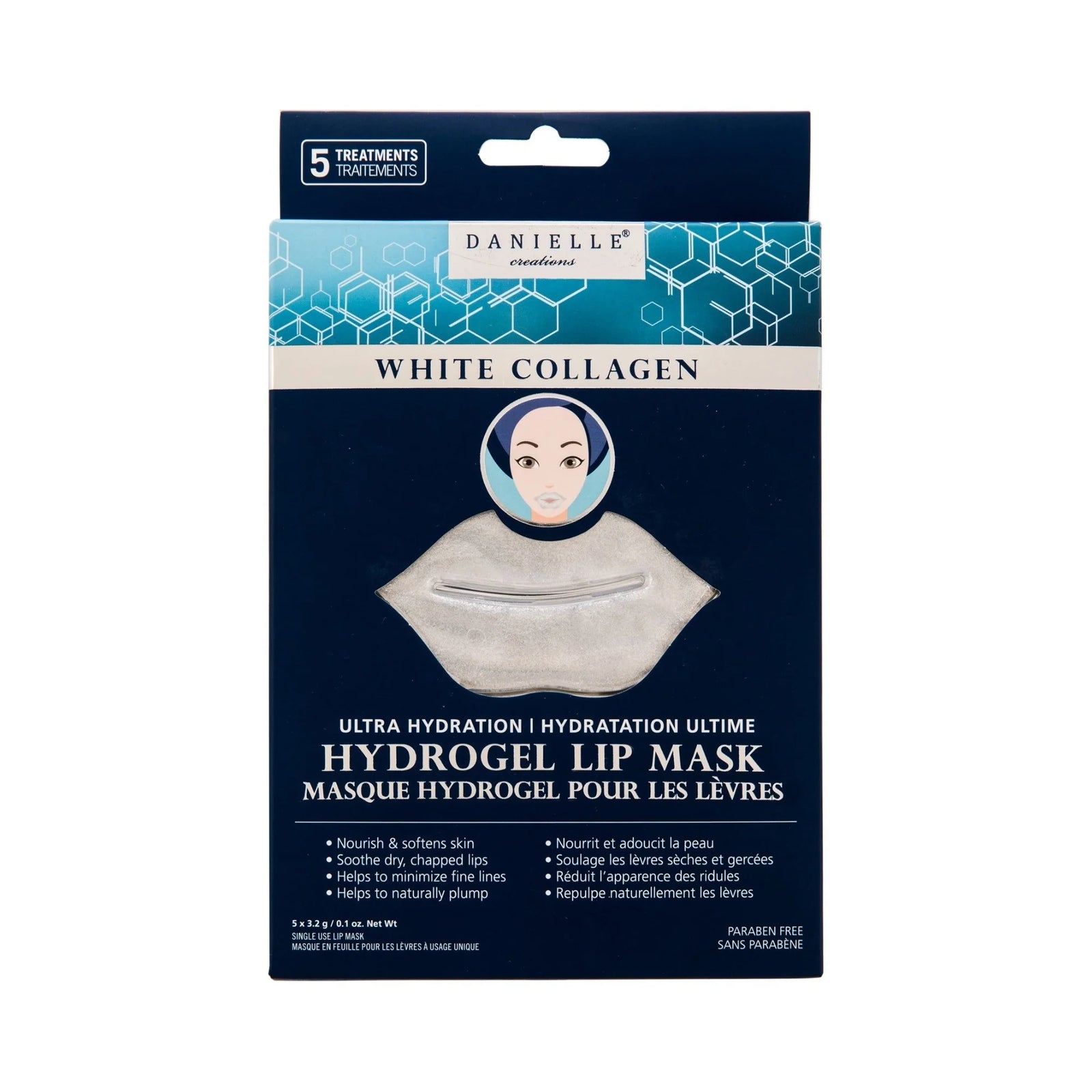 Danielle Creations Hydrogel Lip Mask With Collagen 5x3.2g
