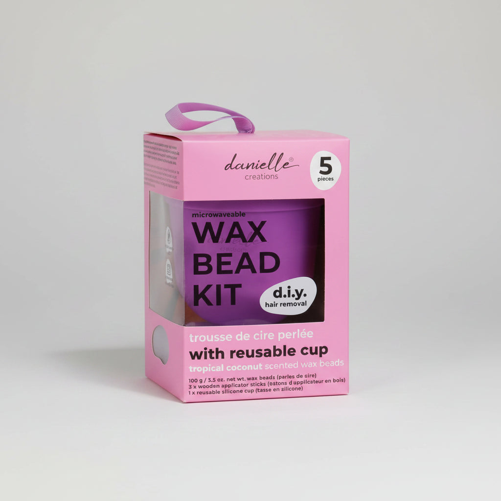 Danielle Creations Microwaveable Wax Bead Kit D.I.Y. Hair Removal - 5 Pieces