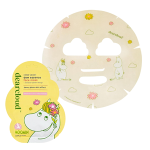 DEARCLOUD Moomin Clear Jewel Dew Essence Face Mask-Yellow (1 sheet)