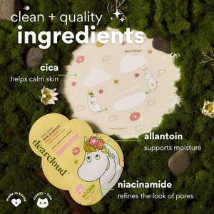 DEARCLOUD Moomin Clear Jewel Dew Essence Face Mask-Yellow (1 sheet)