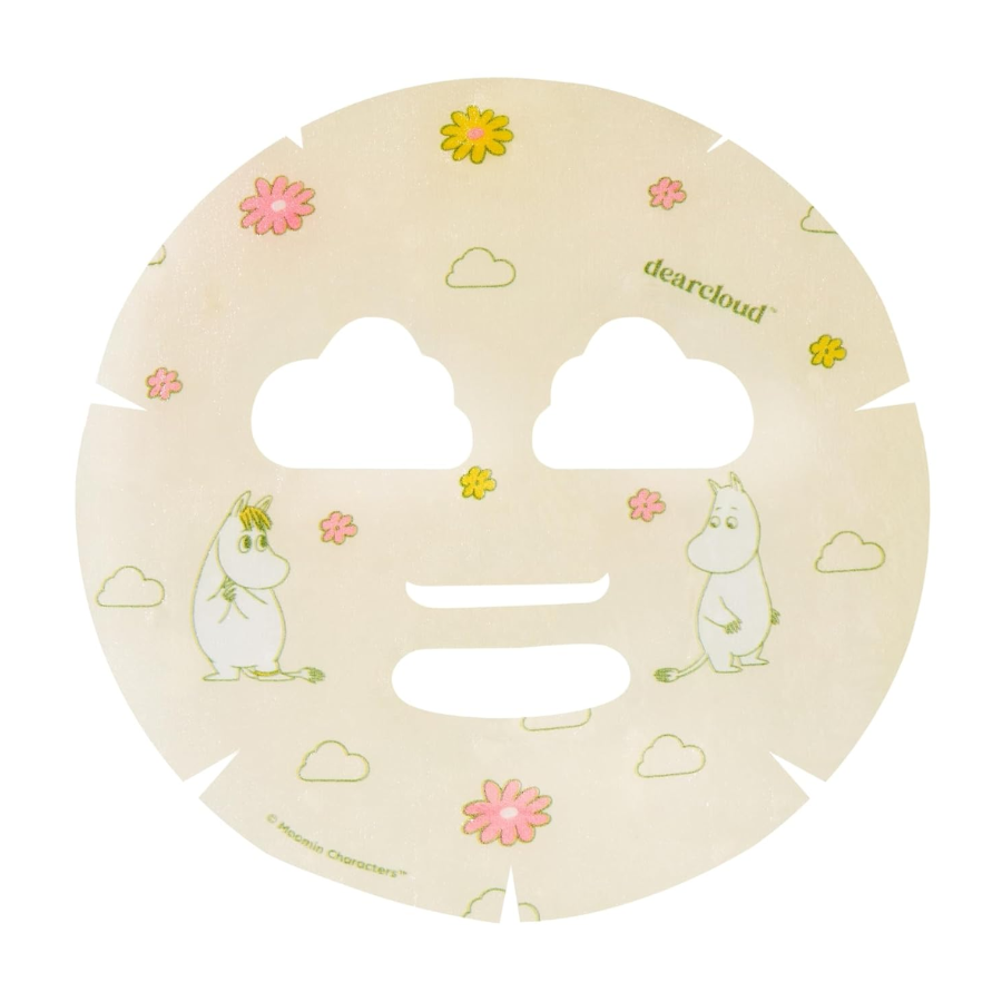 DEARCLOUD Moomin Clear Jewel Dew Essence Face Mask-Yellow (1 sheet)