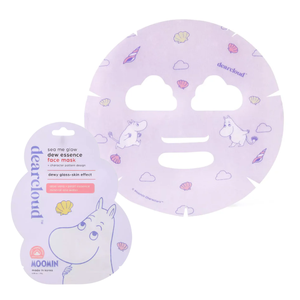 DEARCLOUD Moomin Sea Me Glow Dew Essence Face Mask-Purple (1 sheet)