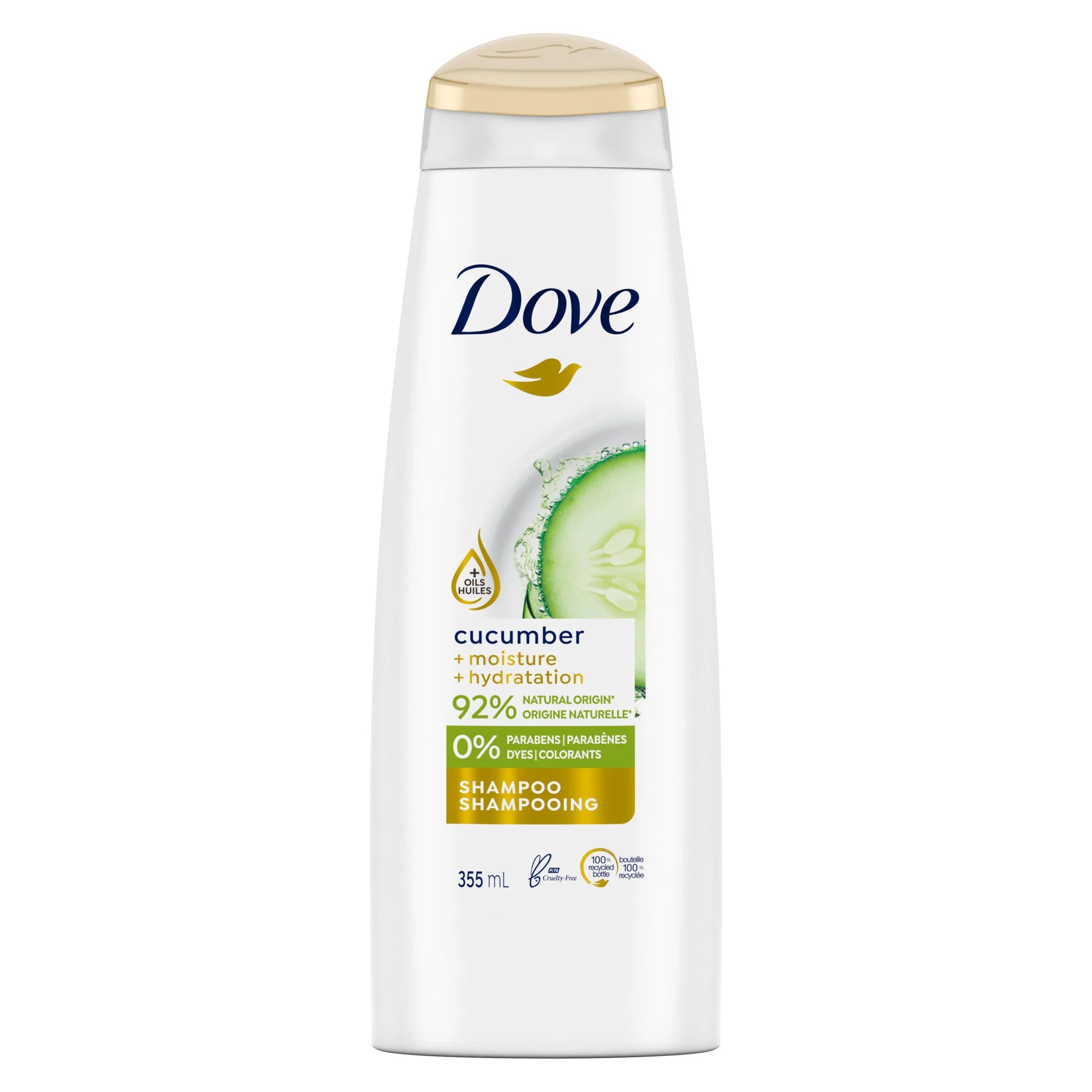 Dove Cucumber Moisture Hydratation Shampoo 355ml