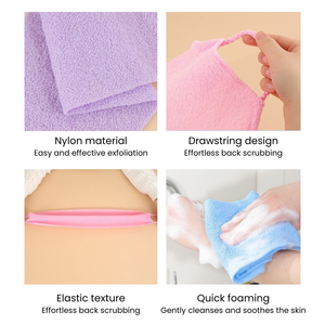 Exfoliating Back Scrubber Towel (2 colors)