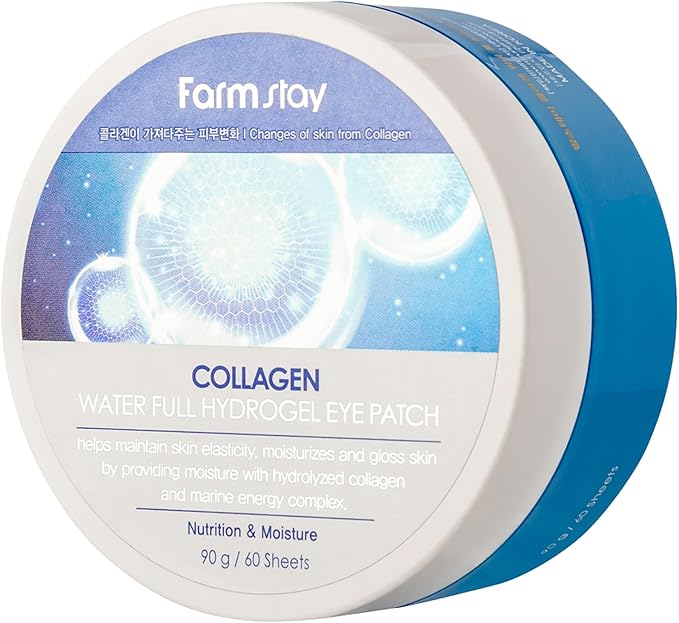 Farmstay Collagen Water Full Hydrogel Eye Patch 90g (60 pcs)