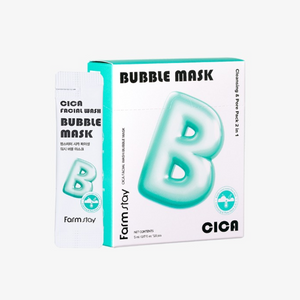 Farmstay CICA Facial Wash Bubble Mask (5ml x 20pcs)
