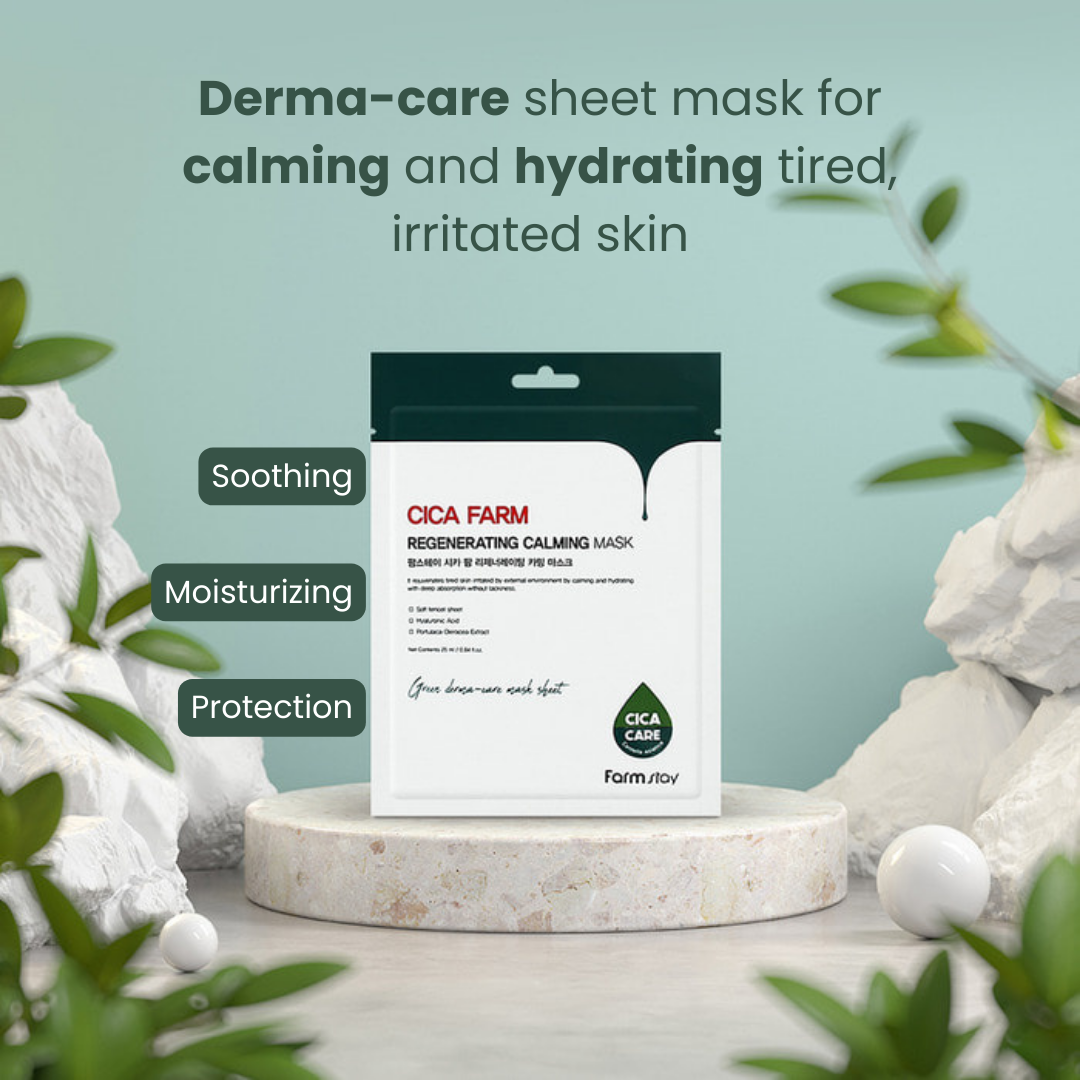 Farmstay Cica Farm Regenerating Calming Mask - Acne control (1 pc)