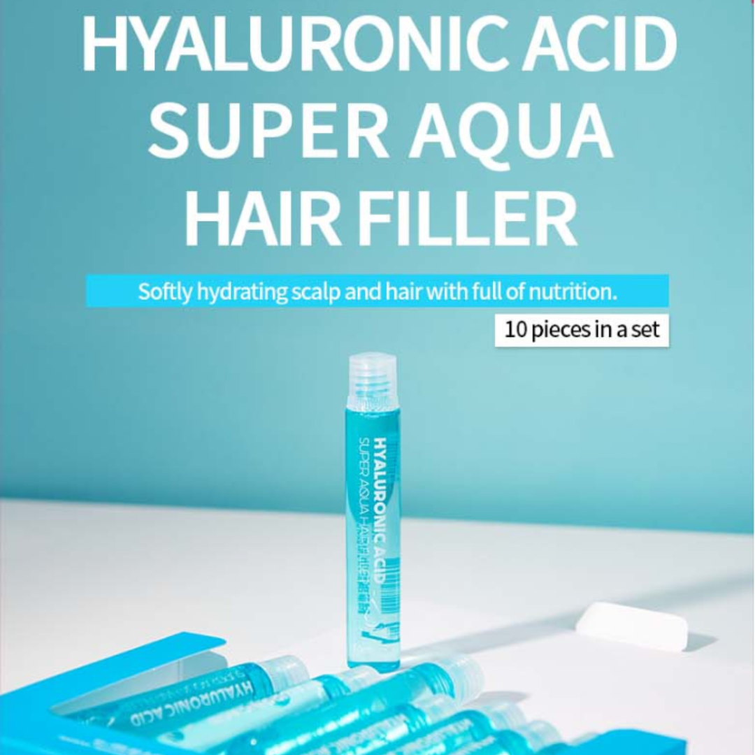 Farmstay Hyaluronic Acid Super Aqua Hair Filler (13ml x 10)