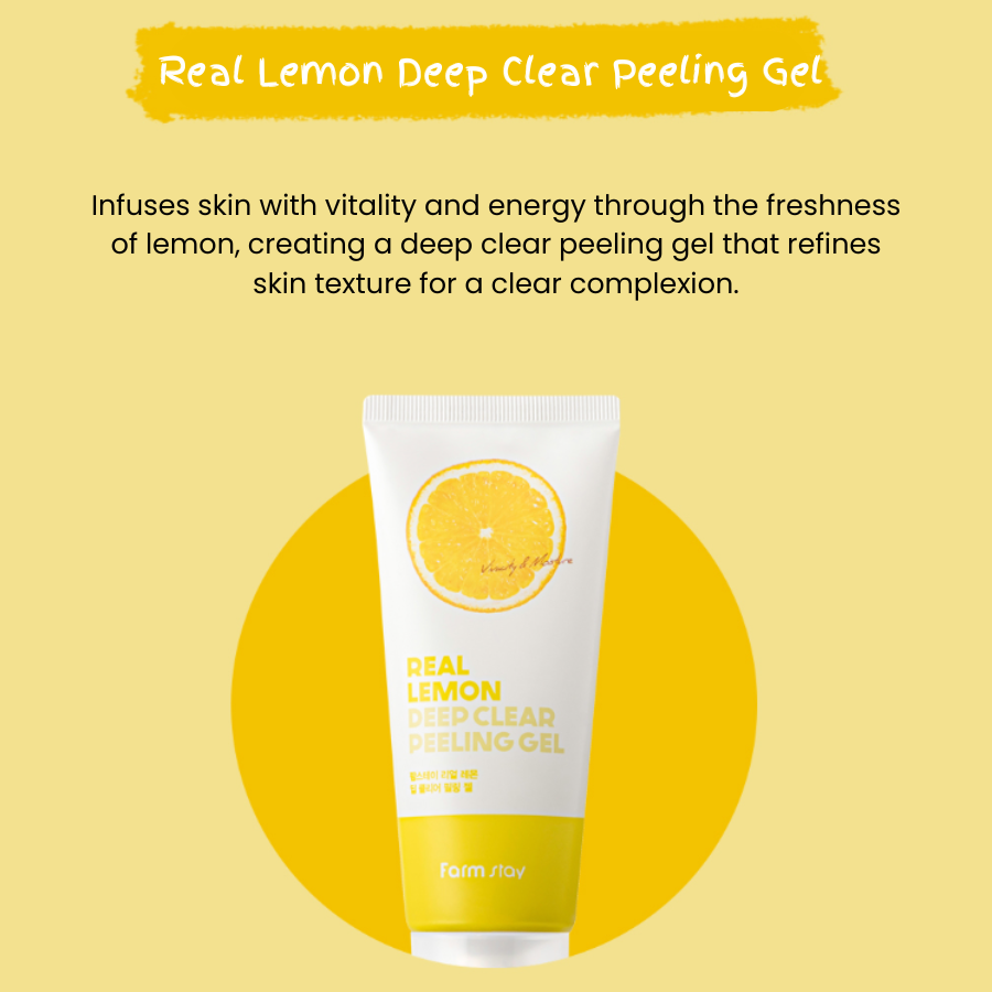 Farmstay Real Lemon Deep Clear Peeling Gel 100ml