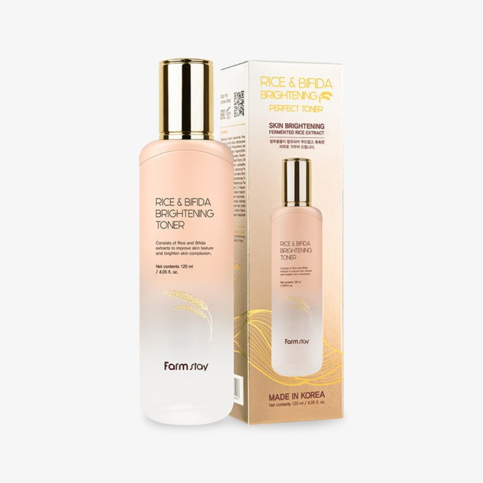 Farmstay  Rice & Bifida Brightening Toner (120ml)