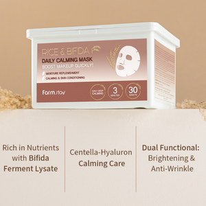 Farmstay Rice & Bifida Daily Calming Mask (30Sheets)
