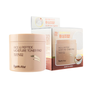 Farmstay Rice & Peptide Moisture Toner Pad (140ml / 70pads)