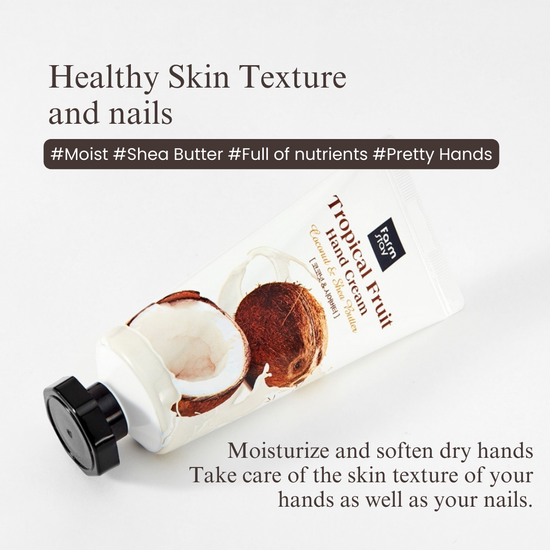 Farmstay Tropical Fruits Hand Cream Coconut & Shea Butter (50ml)
