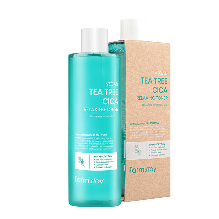 Farmstay Vegan Tea Tree Cica Relaxing Toner (400ml)