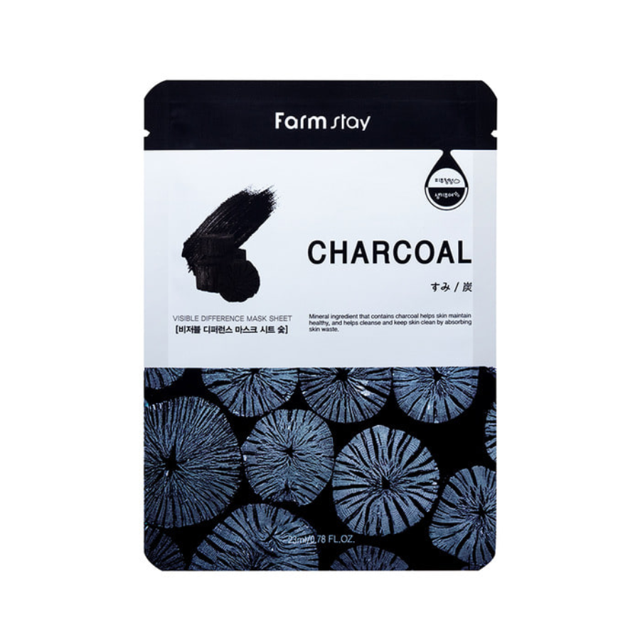 Farmstay Visible Difference Mask Sheet Charcoal (1pc)