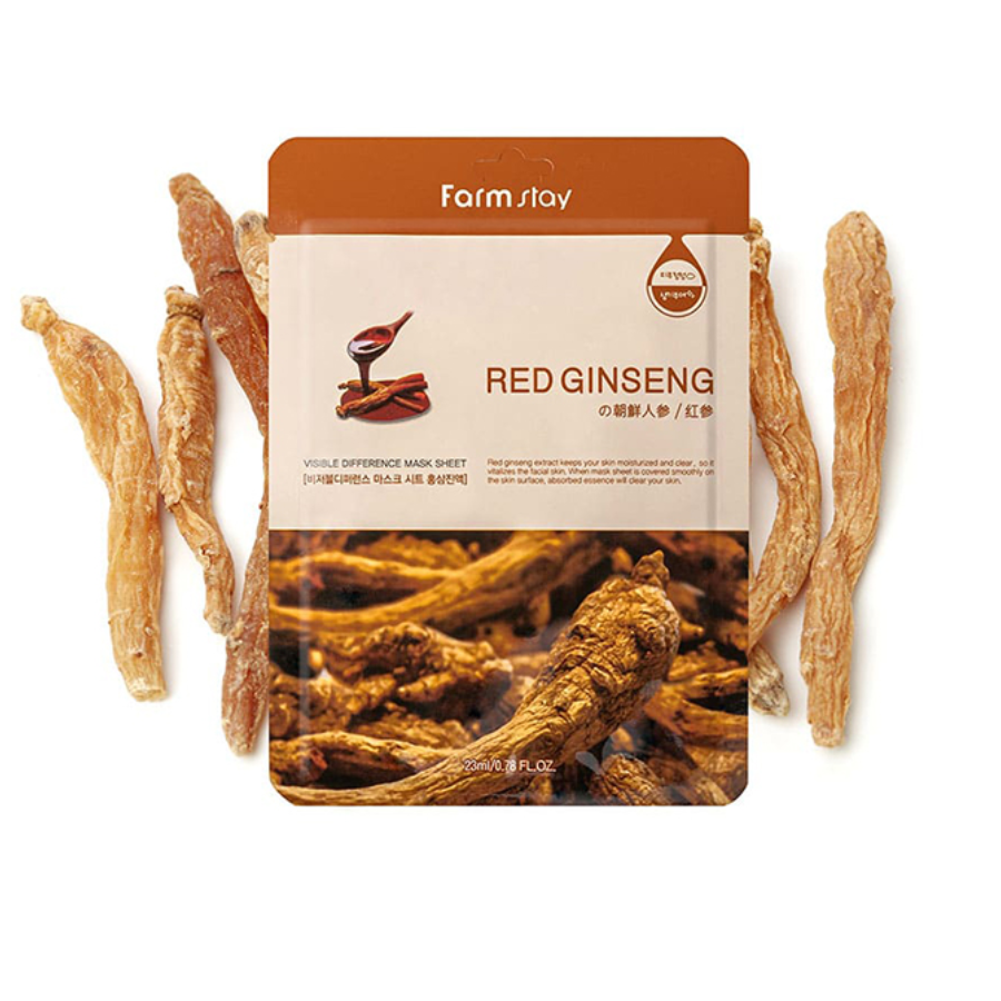 Farmstay Visible Difference Mask Sheet Red Ginseng (1pc)