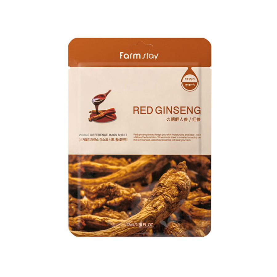 Farmstay Visible Difference Mask Sheet Red Ginseng (1pc)