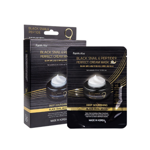 Farmstay Black Snail & Peptide 9 Perfect Cream Mask (10 Sheets)
