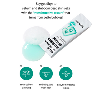 Farmstay CICA Facial Wash Bubble Mask (5ml x 20pcs)